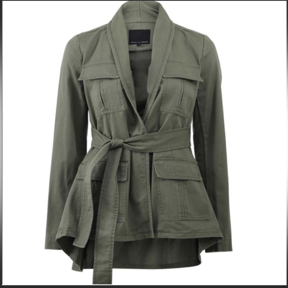Marissa Webb peplum cut military jacket